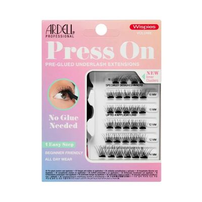 Ardell Pesta&ntilde;as Postizas Press On Pre Glued Underlash Extensions Wispies