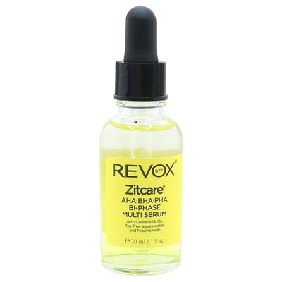 Revox B77 Zitcare Aha Bha Pha Suero Multifase Bif&aacute;sico Con Centella 14.5% Te De &Aacute;rbol Y Niacinamida 30 Ml