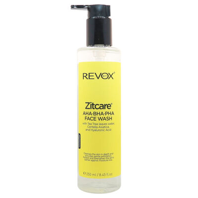 Revox B77 Zitcare Aha Bha Pha Limpiador Facial Con Te De &Aacute;rbol Centella Asi&aacute;tica Y Ah 250 Ml