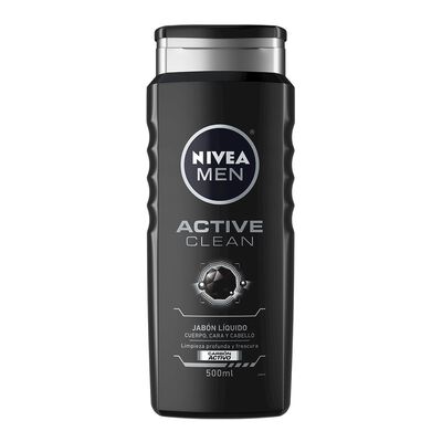 Nivea For Men Shower Active Clean Charcoal 500Ml C
