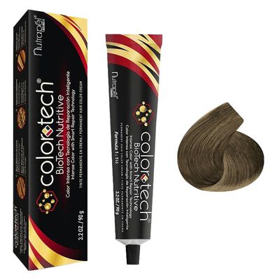 Color Tech Tinte Permanente Rubio Claro Cenizo 8.1 90g