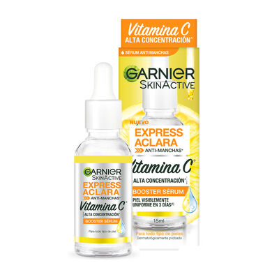 Garnier Skin Active Sachet S&eacute;rum Facial Booster Antimanchas Con Vitamina .5 Ml