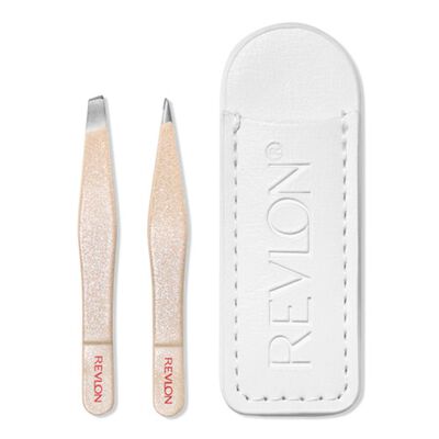Revlon Set Mini Pinzas Depilaci&oacute;n 2  Acero Inoxidable