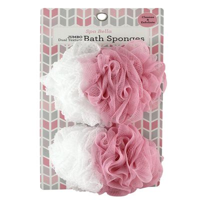 Jumbo Mesh Sponge Esponja Exfoliante Corporal Grande 1 Unidad