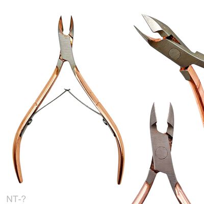 Cala Cuticle Nipper Rose Gold Acero Inoxidable Profesional
