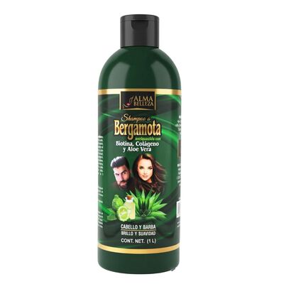 Shampoo Bergamota con Biotina, Col&aacute;geno y Aloe Vera 1 L