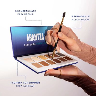 Arantza Cosmetics Paleta Para Cejas 6 Tonos Brow Artist