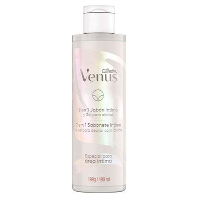 Gillette Venus 2 En 1 Jab&oacute;n &Iacute;ntimo Y Gel Para Afeitar Especial 190 Ml