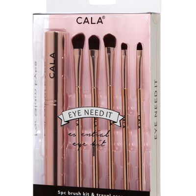 Cala Set Esencial De Brochas Para Ojos 5  Oro Rosado