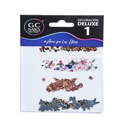 Gc Nails Decoraci&oacute;n Deluxe U&ntilde;as Modelo #1 Set Elegante