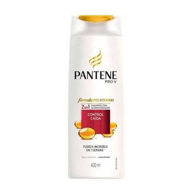 Pantene Shampoo 2 En 1 Control Ca&iacute;da 400ml