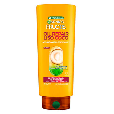 Garnier Fructis Acondicionador Oil Repair Liso Coco 650 Ml