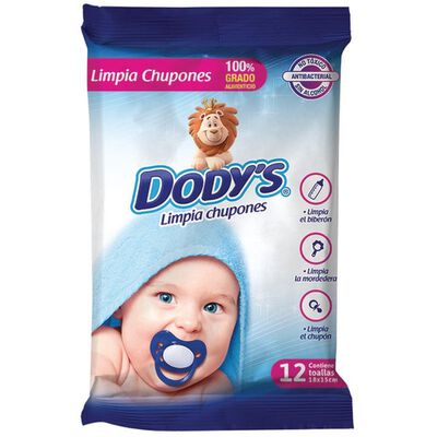 Dodys Toallitas Limpiadoras Para Chupones Bolsita 12