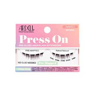 Ardell Pesta&ntilde;as Postizas Press On Pre Mapped Pre Glued Underlash