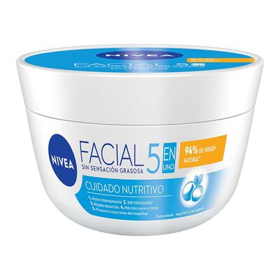 Crema Facial Nivea Cuidado Nutritiva 375Ml