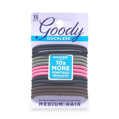 Goody Ligas Para Cabello Ouchless Braided 15 Pzas Cherry