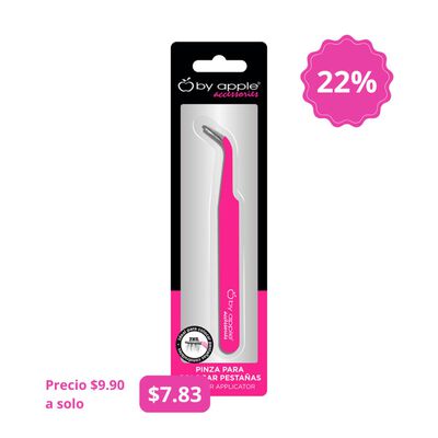 By Apple Aplicador Fino Para Pesta&ntilde;as Rosa 12
