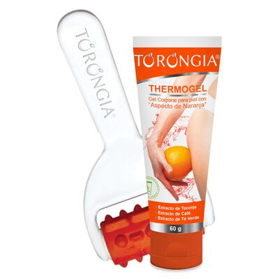 Torongia Kit Thermogel Piel Naranja + Rodillo Masajeador