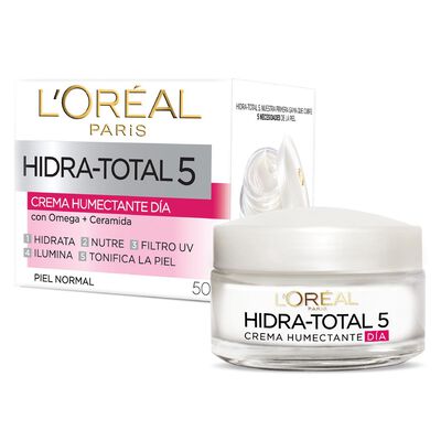 L'or&eacute;al Crema Facial Hidratante Hidra Total 5 50 Ml