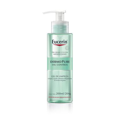 Eucerin Dermo Pure Oil Control Gel Limpiador Facial Piel Grasa 200 Ml