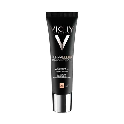 Vichy Dermablend 3d Base De Maquillaje En Mousse Tono 25 Nude 30 Ml
