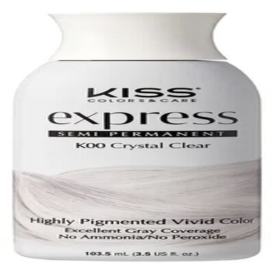 Kiss Tinte Semi-permanente Crystal Clear 100ml Brillo Intenso
