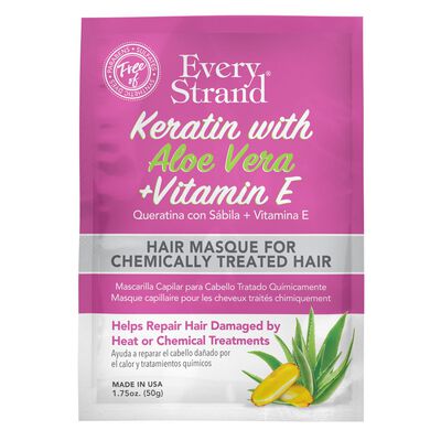 Every Strand Mascarilla Para Cabello Con Keratina Y Aloe Vera Vit E Sobre 50 Gr