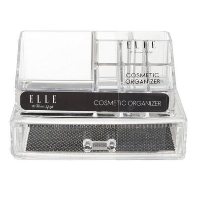Elle Organizador Cosm&eacute;tico Acr&iacute;lico Transparente 2 Cajones