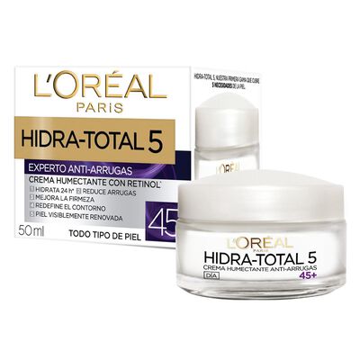 L'or&eacute;al Paris Crema Hidratante Antiarrugas 45+ Hidra Total5 50ml