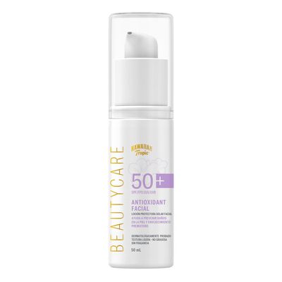 Protector Solar Facial Beautycare By Hawaiian Tropic Antioxidant Fps 50+ Loci&oacute;n 50ml