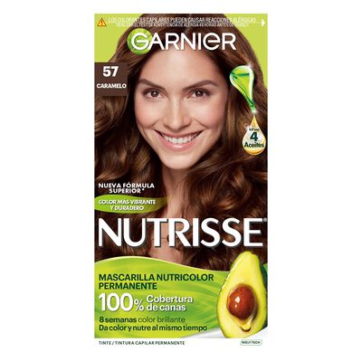 Nutrie Regular Tinte Capilar 57 Caramelo Casta&ntilde;o Claro Dorado Cao
