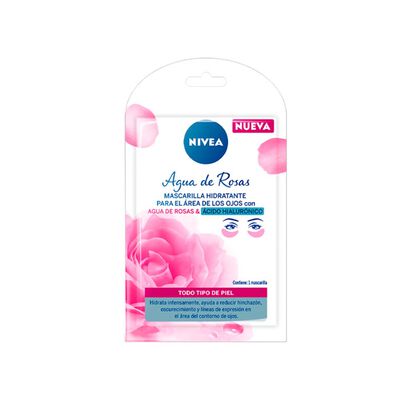 Nivea Mascarilla Ojos Agua De Rosas &Aacute;cido Hialur&oacute;nico 15u