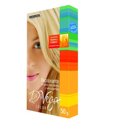 D De La Vega Decolorante En Polvo 50g Aceite De S&eacute;samo Y Col&aacute;geno