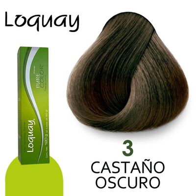 Loquay Pure Color Tinte Casta&ntilde;o Oscuro 312