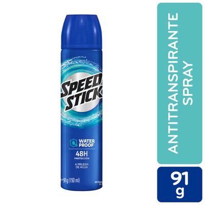 Speed Stick Desodorante Spray Antitranspirante 24/7 Waterproof 91g