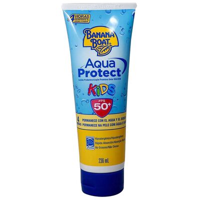 Banana Boat Protector Solar Aqua Protect Kids 50+ Fps Loci&oacute;n 236 Ml