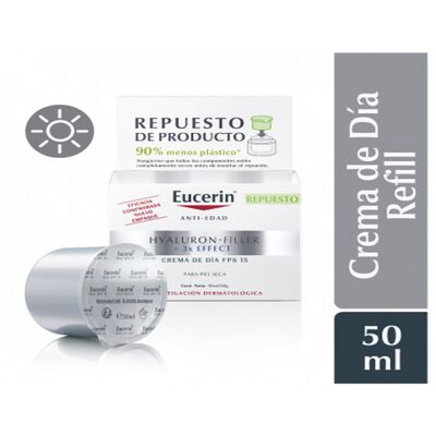 Eucerin Hyaluron Filler Crema D&iacute;a Fps15 Refill 50 Ml