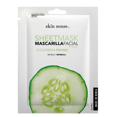Skin Sense Mascarilla Facial Pepino Tela 12  25g