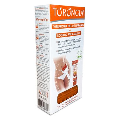 Torongia Kit Thermogel Piel Naranja + Rodillo Masajeador