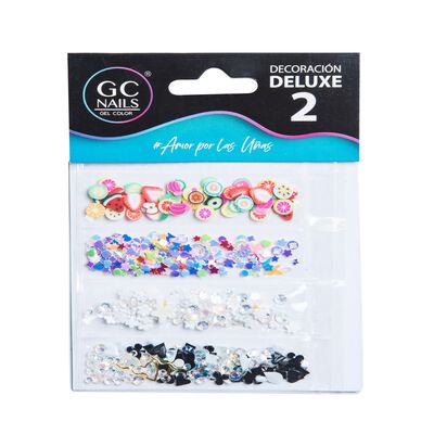 Gc Nails Decoraci&oacute;n Deluxe Modelo #2 Dise&ntilde;o Slim Para U&ntilde;as