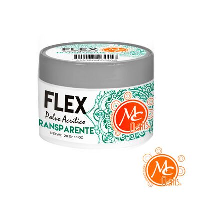 Mc Nails Polvo Acr&iacute;lico Transparente 1oz 28g Profesional