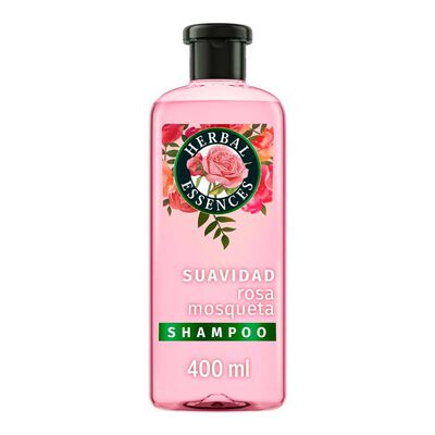 Herbal Essences Shampoo Suavidad Rosa Mosqueta Para M&aacute;s Brillo Y Suavidad 400 Ml