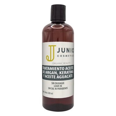 Junio Tratamiento De Aceite De Arg&aacute;n Con Keratina Y Aguacate 500ml
