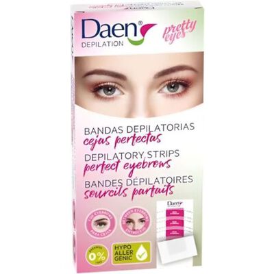 Daen Tiras Depilatorias Facial Cera Fr&iacute;a Aloe 16
