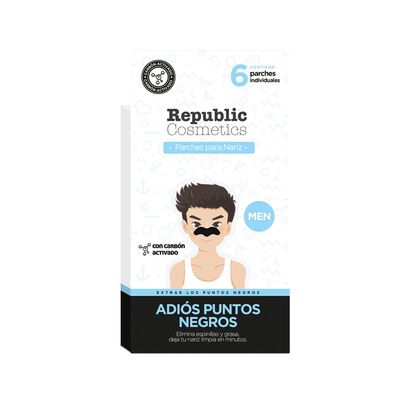 Republic Cosmetics Parche Para Nariz Con Carb&oacute;n Activado Para Hombre