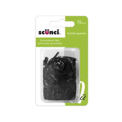 Scunci Mini Ligas El&aacute;sticas Negras 75