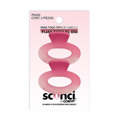 Scunci Set De 2 Pinzas Chicas Pink Conair