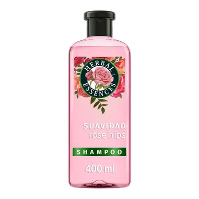 Herbal Essences Shampoo Suavidad Rosa Mosqueta Para M&aacute;s Brillo Y Suavidad 400 Ml