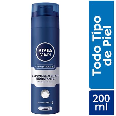 Nivea For Men Espuma De Afeitar Hidratante Protect & Care 200ml