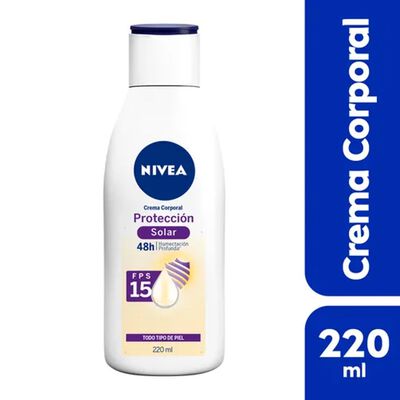 Nivea Crema Corporal Con Protecci&oacute;n Solar Fps15 Humectaci&oacute;n Profunda 220 Ml